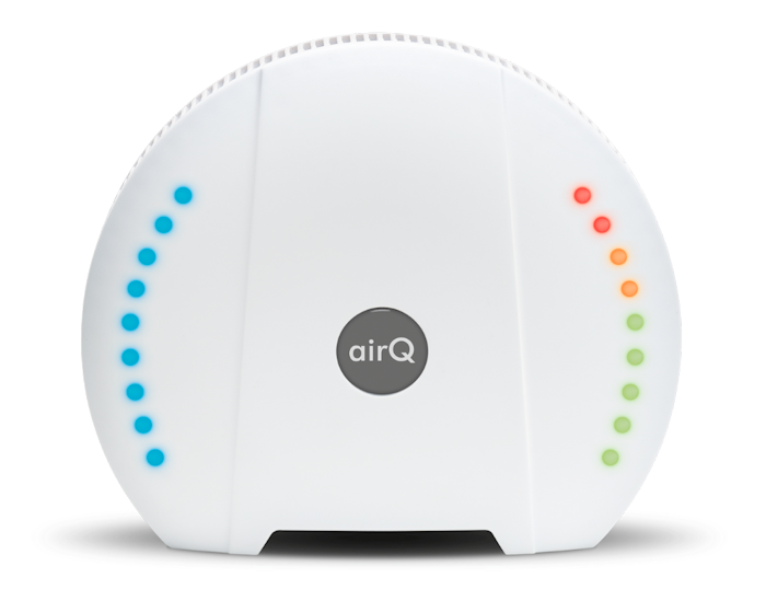 Luftmessgerät air-Q mit leuchtender LED-Anzeige