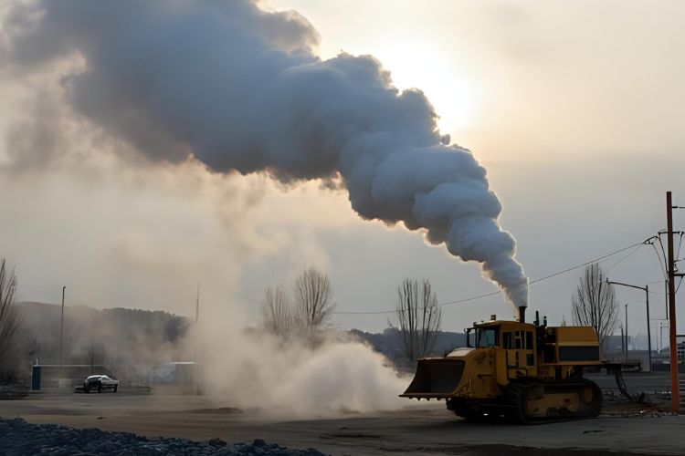 Naphthalin entsteht oft bei großen Baustellen und der Verbrennung von Holz, Kohle oder Öl.