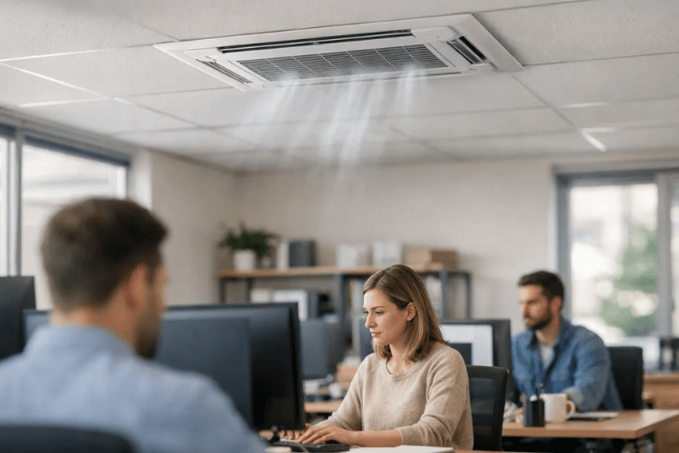 air-Q testet die Auswirkungen von Klimaanlagen im Büro