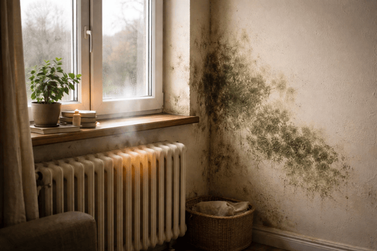 Schimmel und erhöhte Heizkosten, weil der Nachbar nicht heizt | air-Q