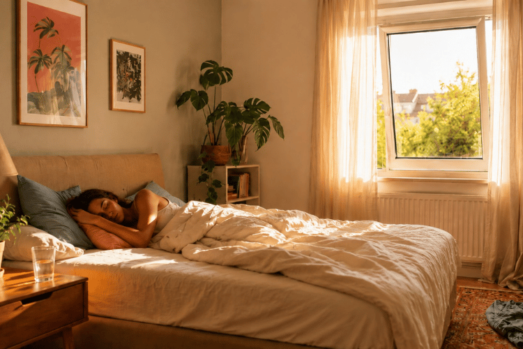 Viele Menschen schlafen im Sommer schlechter, und das trotz geöffnetem Fenster. Grund dafür sind verschiedene Stoffe in der Luft, die mit dem air-Q gemessen werden können.