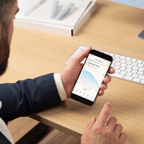 Smarte air-Q Luftqualitäts App