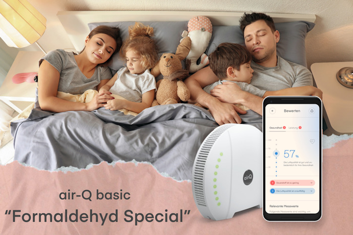mit air-Q Formaldehyd messen