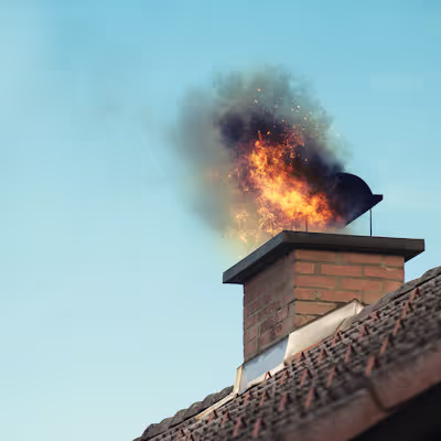 Kaminbrand vermeiden - air-Q als Gas Warnmelder