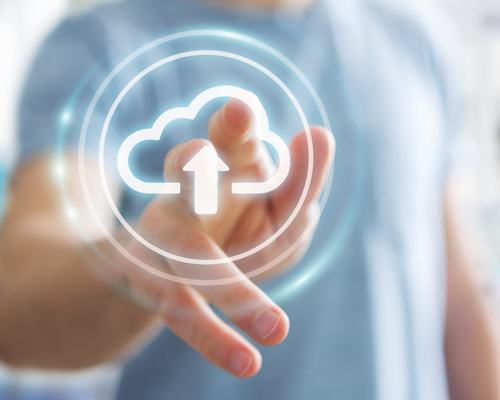Datenupload des air-Q per Fingertipp