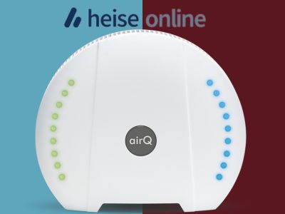 heise Test: Top-Platzierung für air-Q: Der beste Raumluftsensor für Ihr Smart Home im Test!
