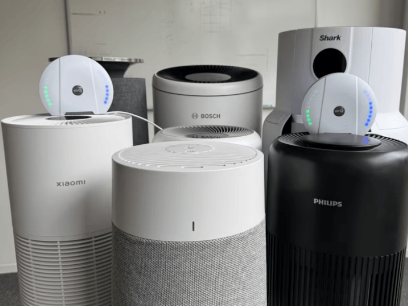 CHIP Luftreiniger-Test mit air-Q Messung