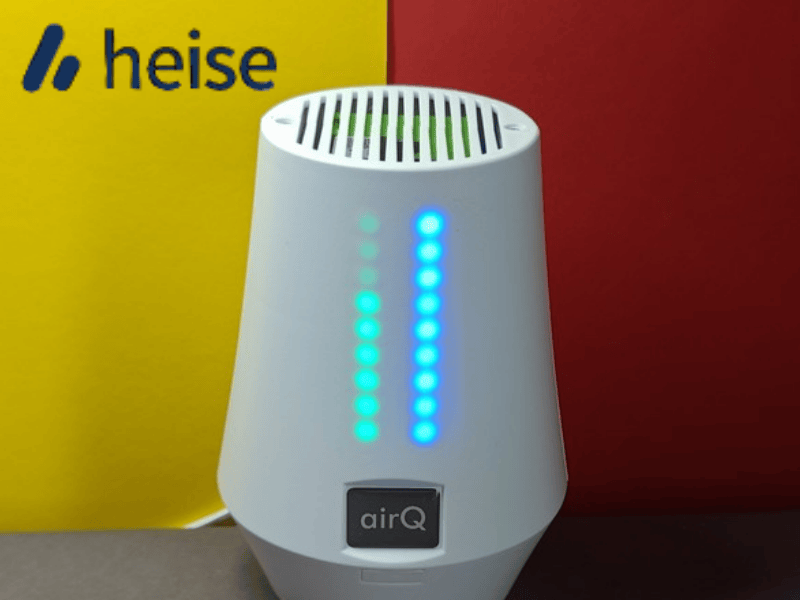 Der air-Q Radon im heise online Test